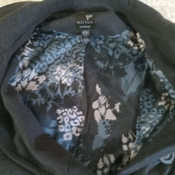 Women's Full Tilt Grey Peacoat Sz. S - Picture 4 of 10